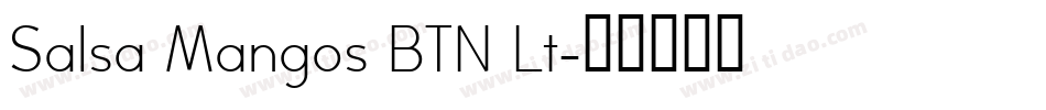 Salsa Mangos BTN Lt字体转换
